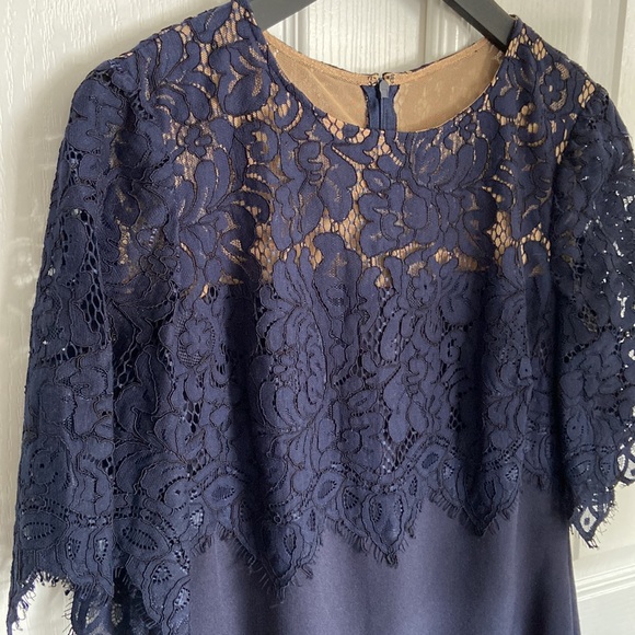 Lauren by Ralph Lauren Galinda Lace-Bodice Sheath Dress - Picture 3 of 15